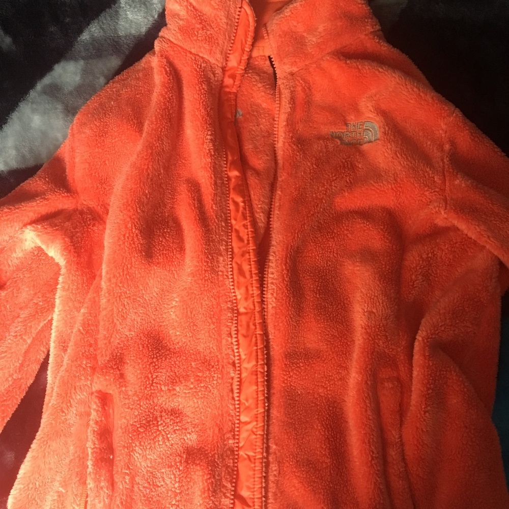 Orange North Face Osito Jacket - Size Small